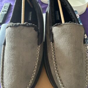 Dockers Men’s Gray Suede Slip-On Moccasins